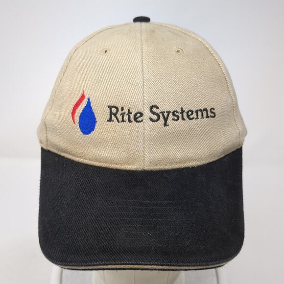 Rite Systems Slideback Baseball Hat Brown One Size Embroidered 6 Panel Sun Cap - Picture 2 of 9